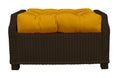 Canvas Sunflower Yellow Tufted Ottoman Replacement Cushion A622