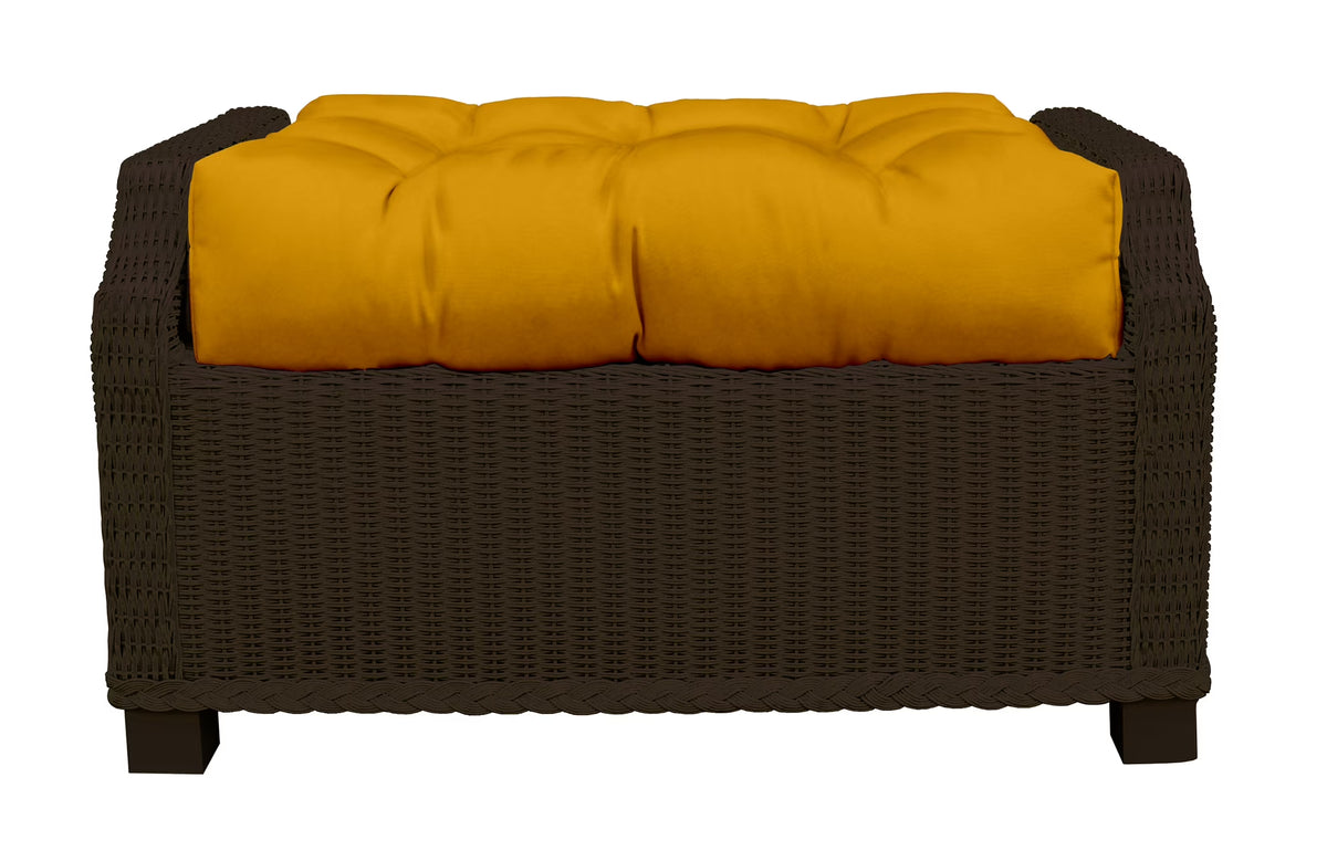 Canvas Sunflower Yellow Tufted Ottoman Replacement Cushion A622