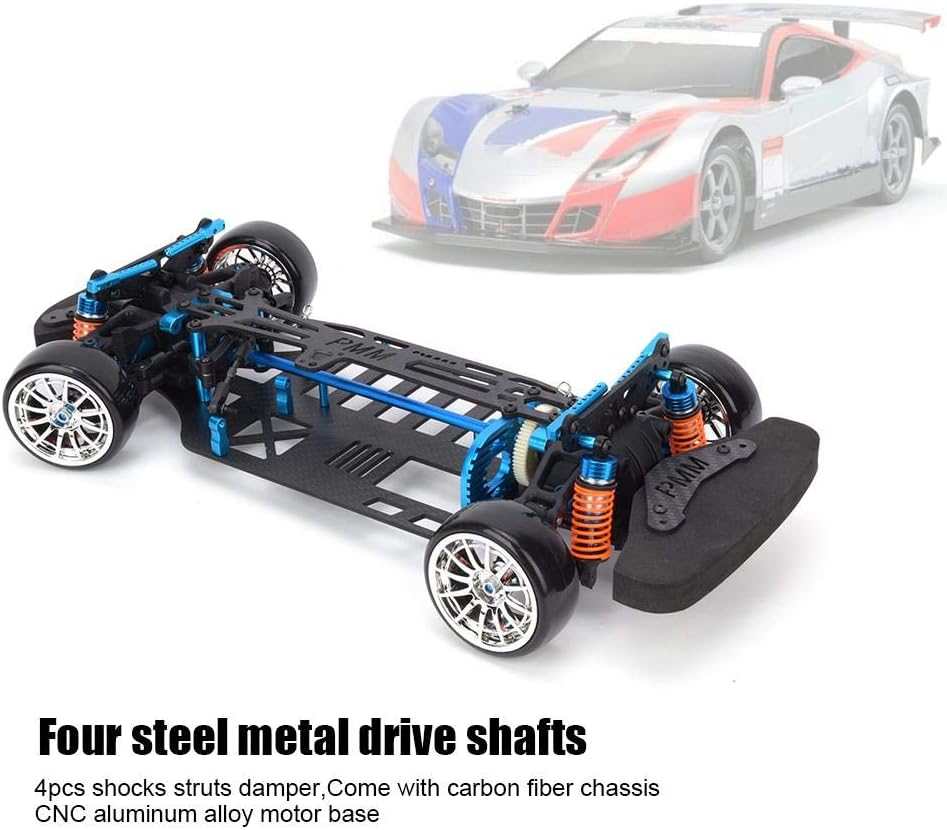 Carbon Fiber Metal 1:10 RC Car Frame Kit W35382