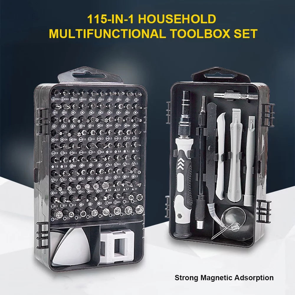 115-In-1 Household Toolbox Set with 98 Bits X606549