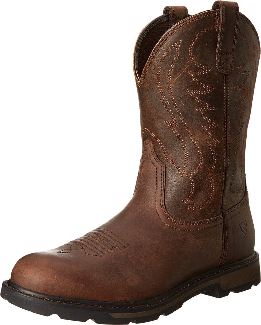 Brown Pull On Work Boots N620