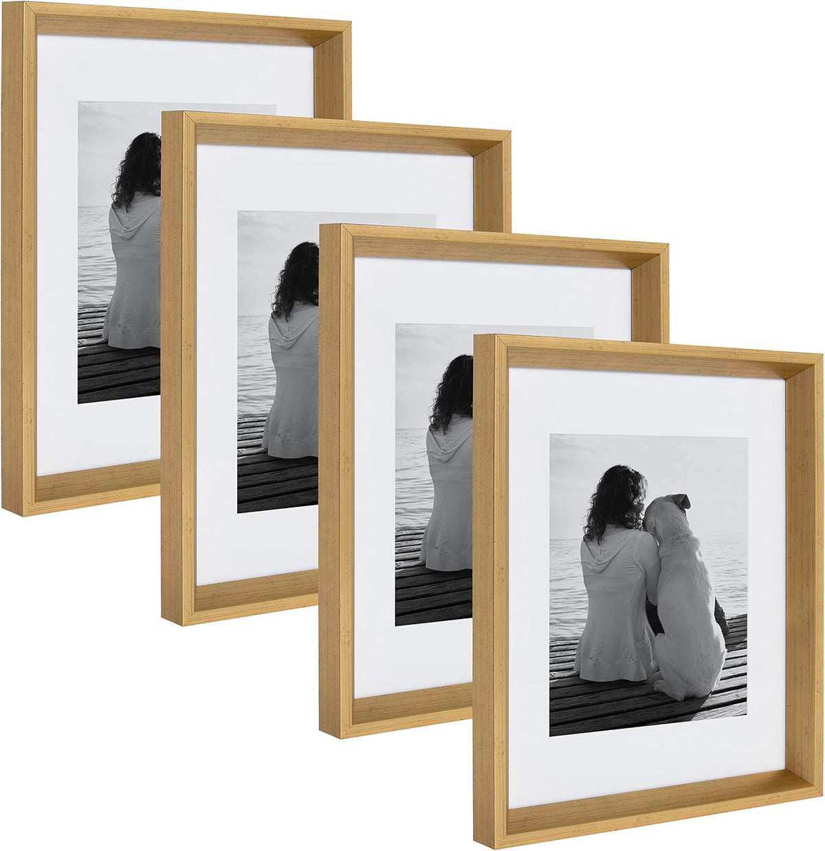 Gold 16x20 Matted to 8x10 Wall Picture Frame Set, Pack of 3 J259071