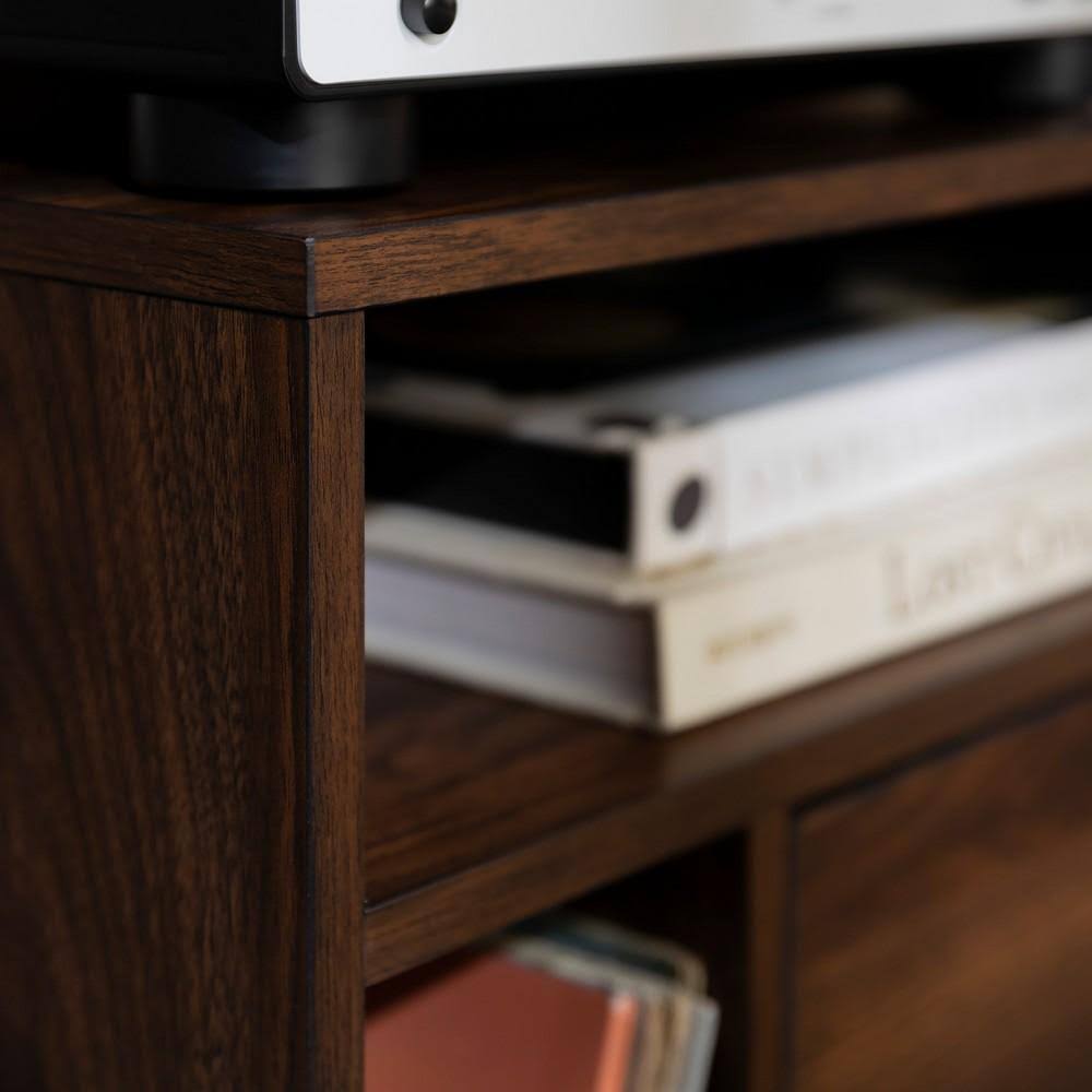 Dark Walnut Storage Side Table Z9730