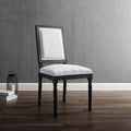 Black Light Gray Upholstered Fabric Dining Side Chair O80584