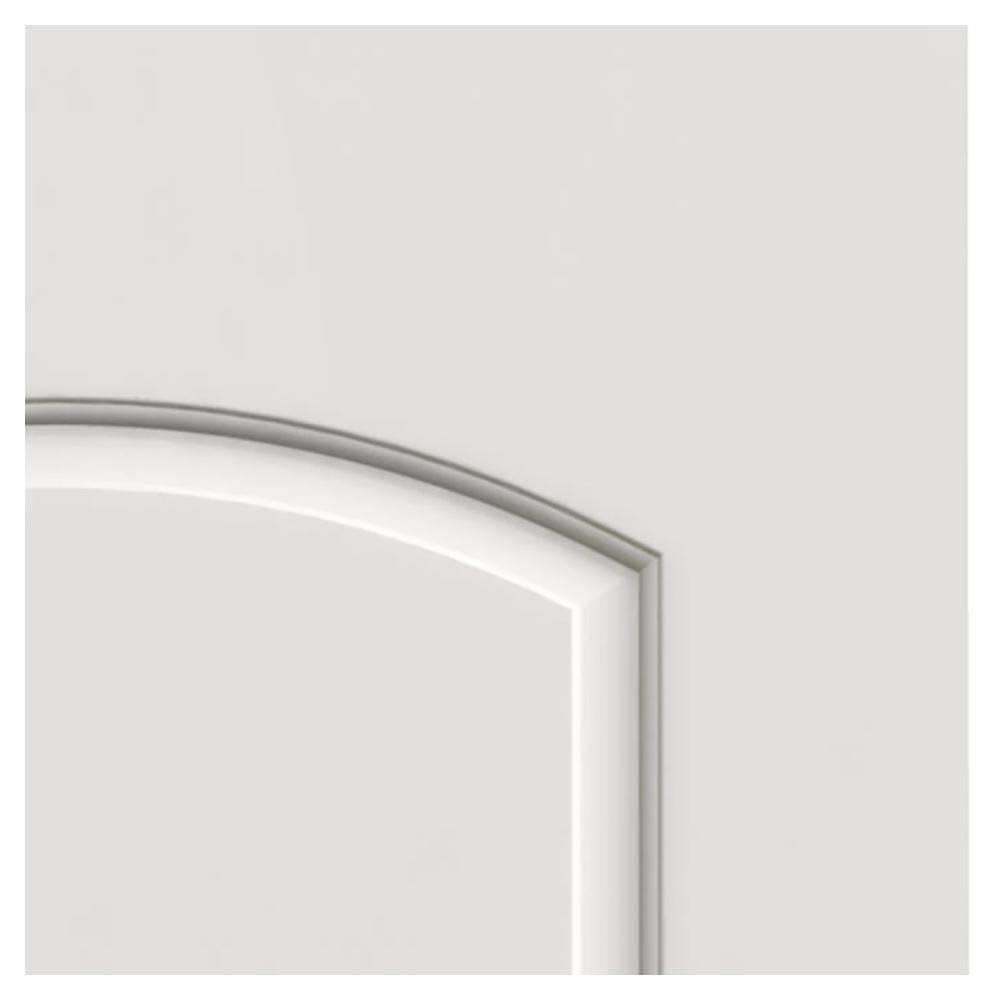 18 in. x 80 in. White Painted Right-Hand Molded Composite MDF Single Prehung Interior Door L424348