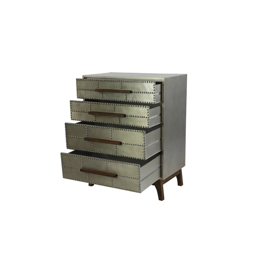 Grey Wood Industrial Cabinet S963646