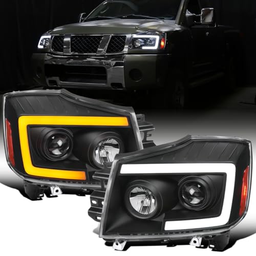 Black Projector Headlights Pair J9670
