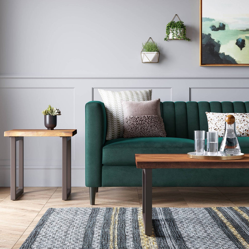 Green Channel Tufted Sofa T383654