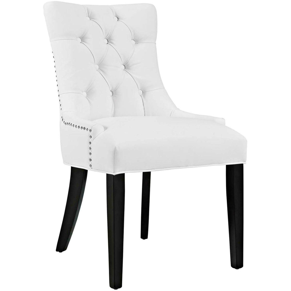 White Faux Leather Dining Chair Y806