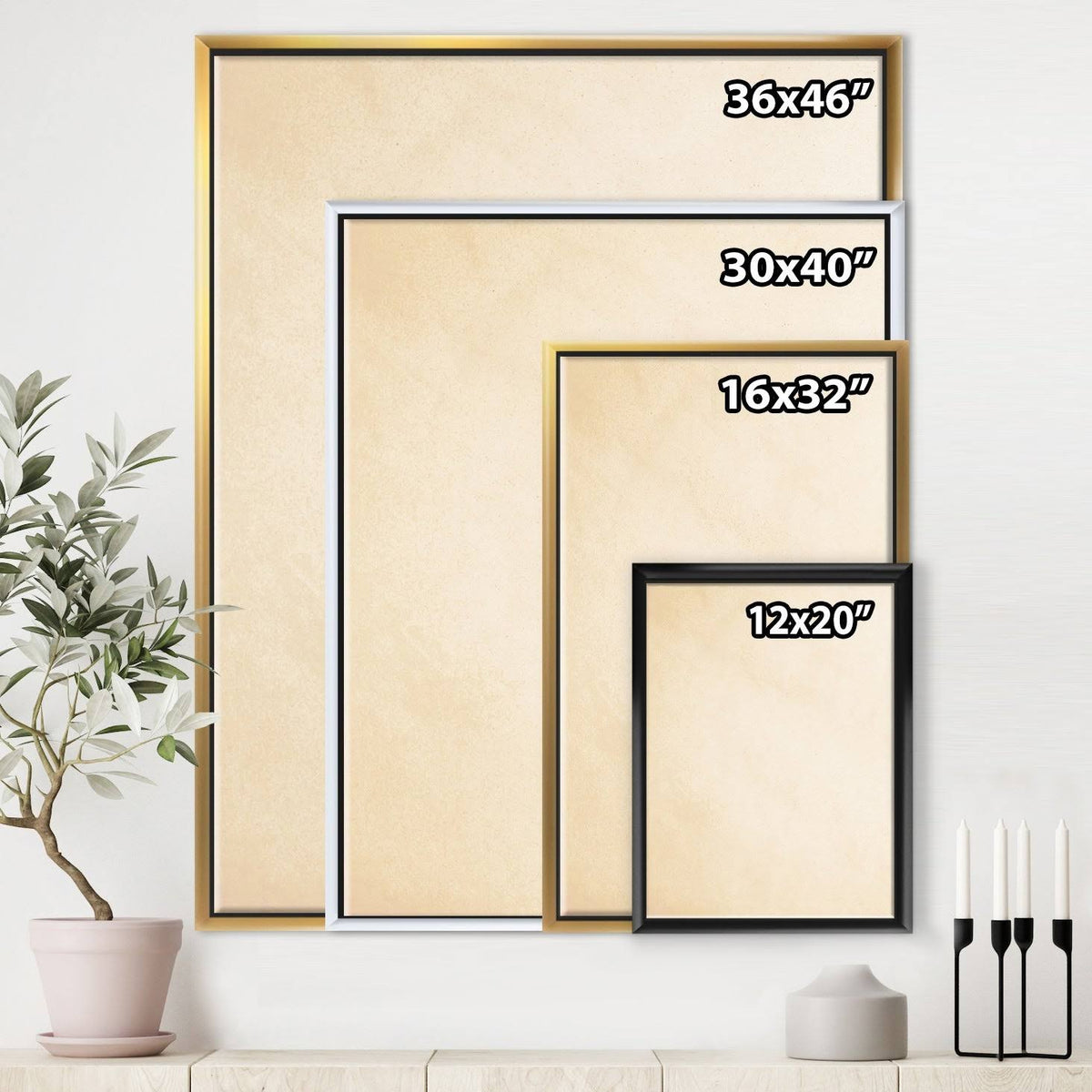 Framed Canvas N2087