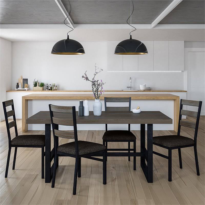 Gray Ladderback Dining Side Chair (Set of 2) I972