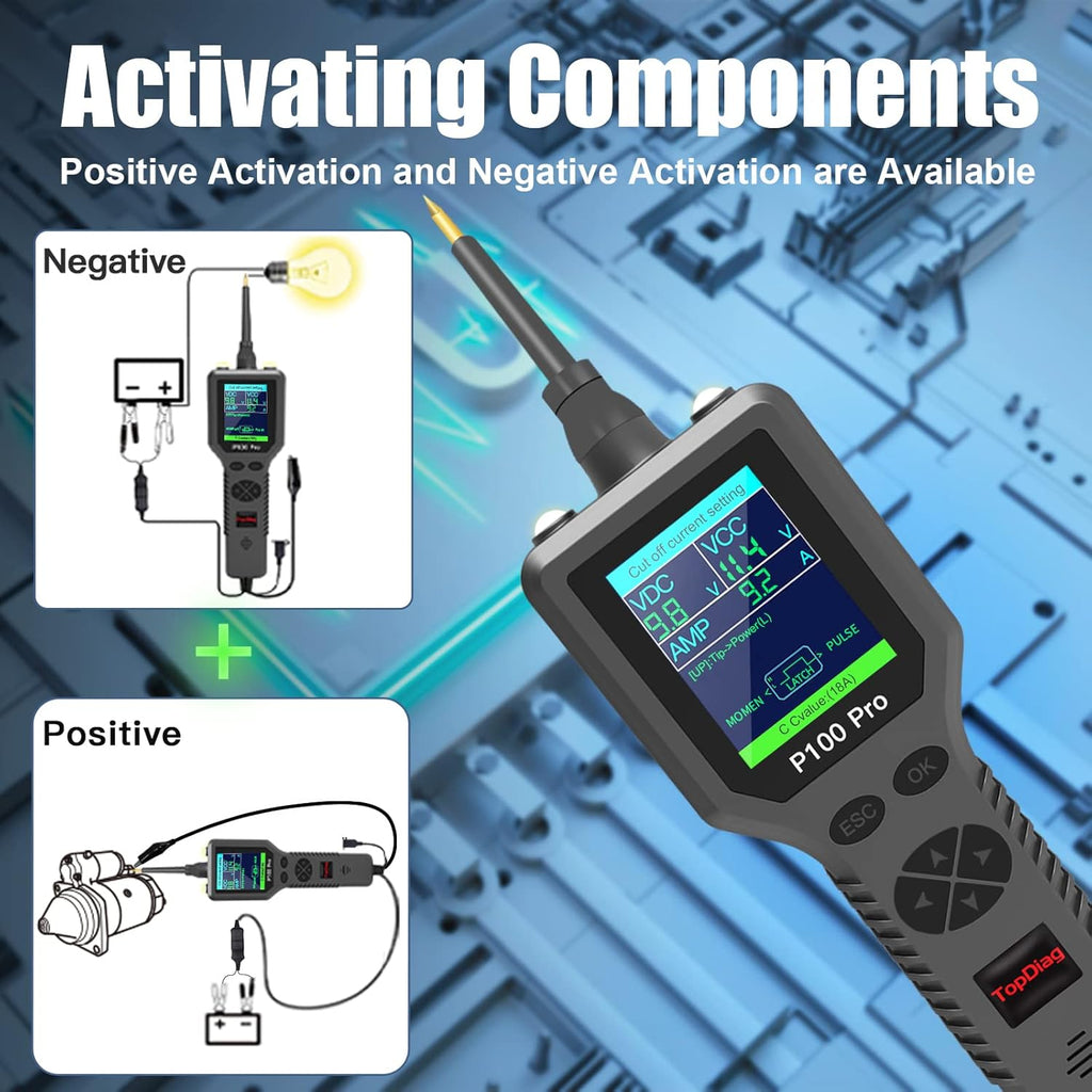 Power Circuit Probe Kit, Automotive Circuit Tester with Multimeter, 20FT Cable, Two LED Lights for 12V 24V Car Vehicle I679311