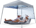 Pop Up Beach Tent with UPF50+ Sun Shade 8 x 8 ft Sky Blue D313362