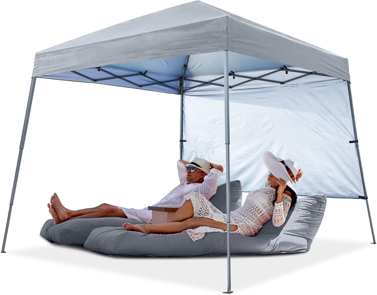 Pop Up Beach Tent with UPF50+ Sun Shade 8 x 8 ft Sky Blue D313362