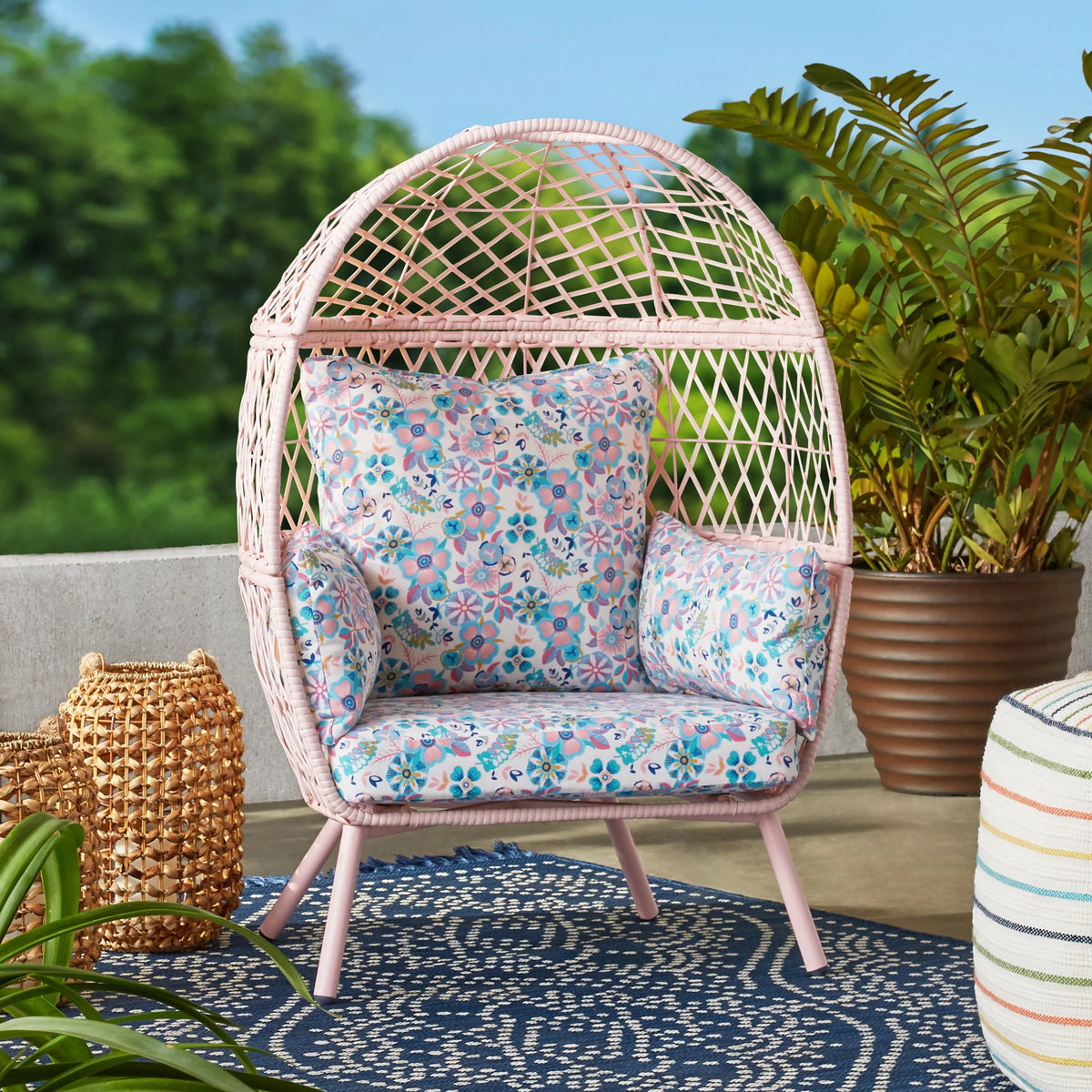Outdoor Wicker Kid's Egg Chair U1118