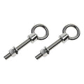 1/2x22 x 4x22 Shoulder Eye Bolt Stainless Steel T316 Precision Cast - 2 Pack G904