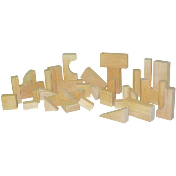 36 PC Wood Building Blocks R6513