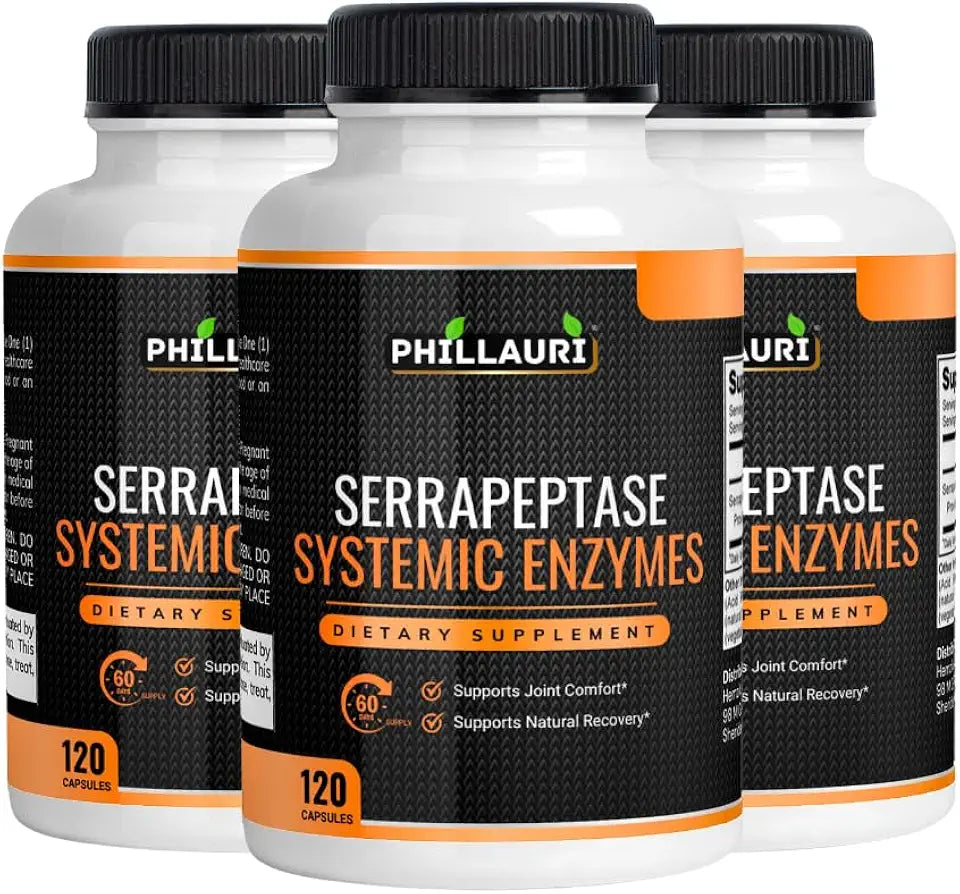 Serrapeptase Systemic Enzymes Capsules Pack of 3 O4160