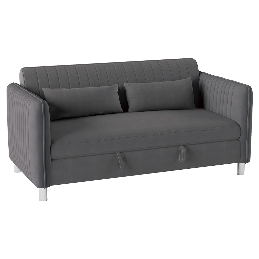 Convertible Sofa Bed Brownish Grey N19724