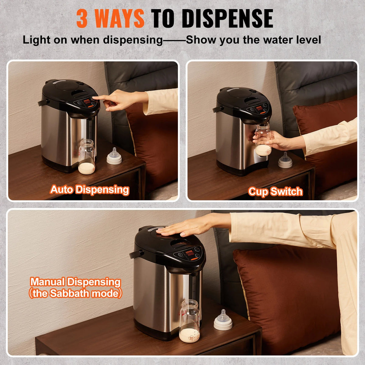3L Electric Countertop Water Dispenser A586910