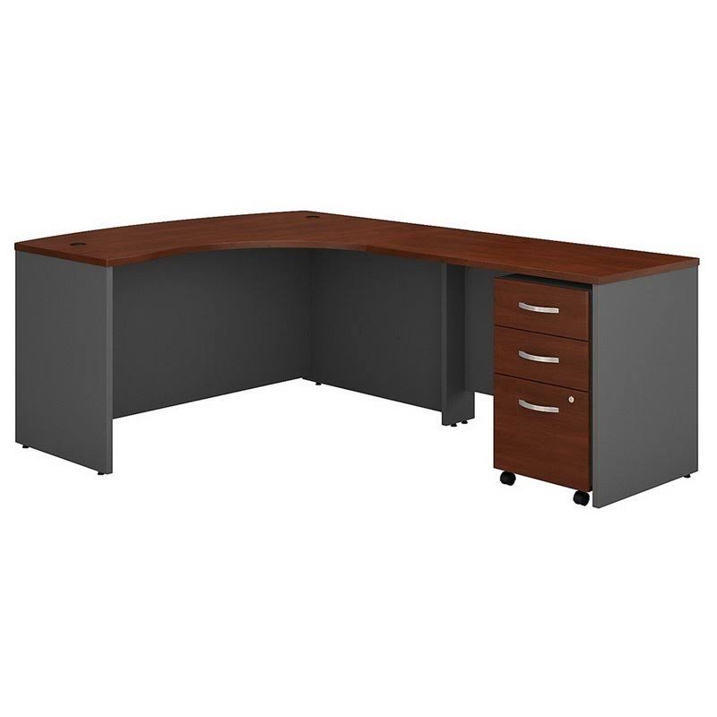 3 Drawer Mobile Pedestal Desk Shell in Hansen Cherry V85189