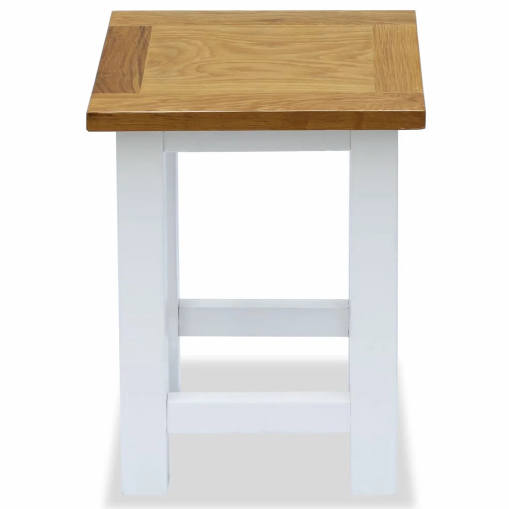 Solid Oak Wood End Table Y597079