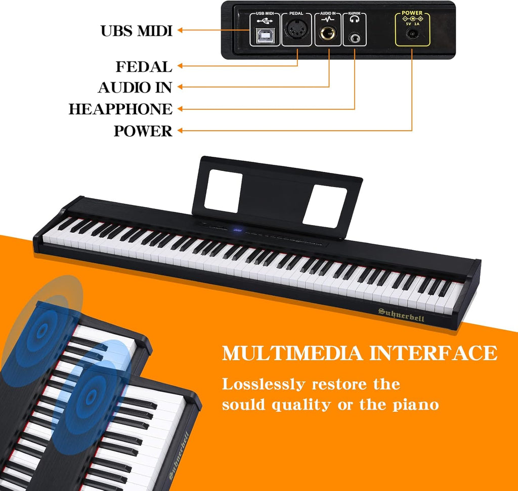 88 Keys Semi-Weighted Portable Digital Piano A101780