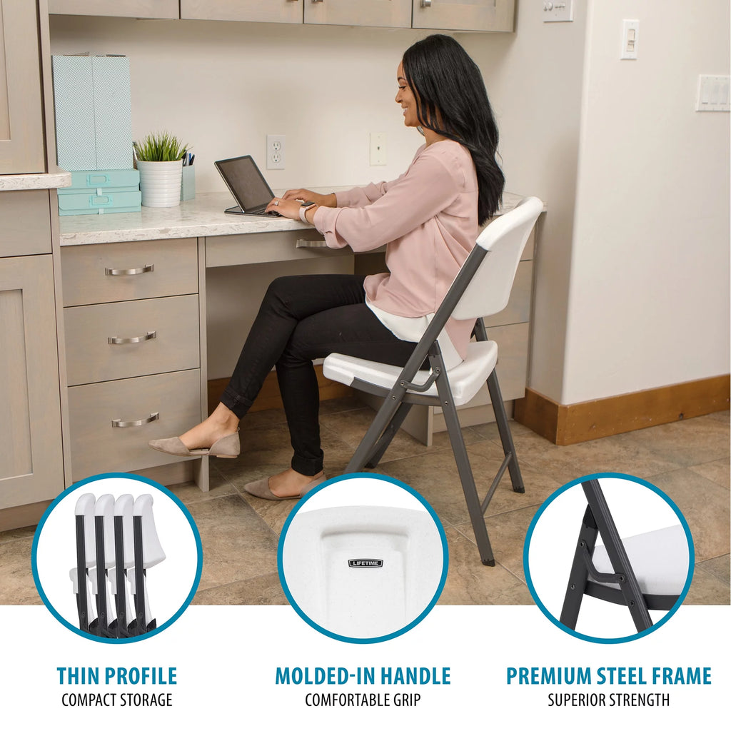Almond Folding Chair 4 Pack H115114