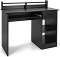 Black Wooden Computer Desk with Drawers Y182