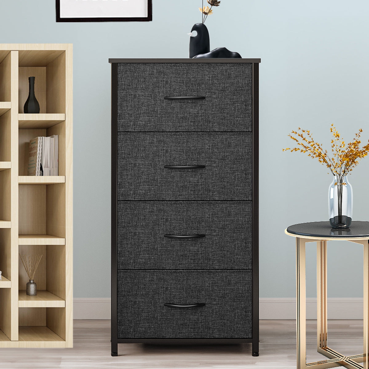 4 Drawer Fabric Dresser W733022