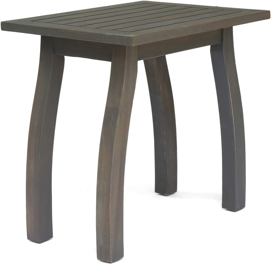 Gray Acacia Wood Accent Table Z1915