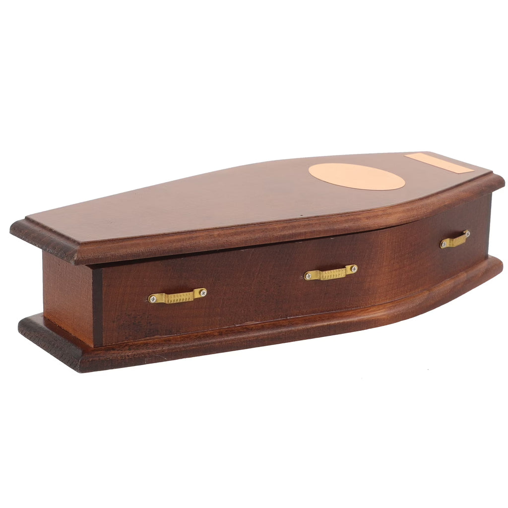 Mini Coffin Wood Doll House Furniture P8152