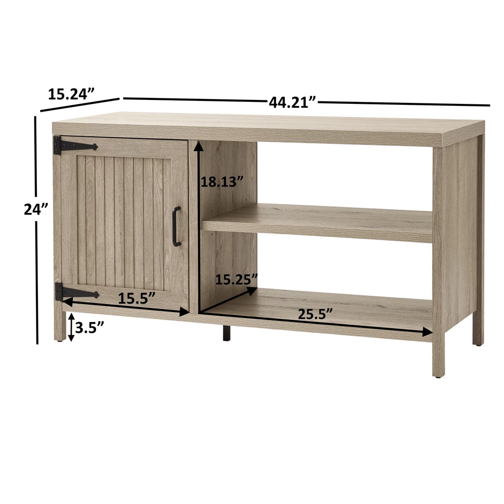 Rustic Weathered Oak TV Stand G84771