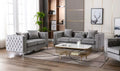 Gray Velvet Sofa Loveseat E467468