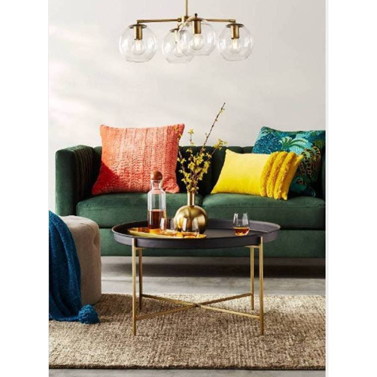 Green Channel Tufted Sofa T383654