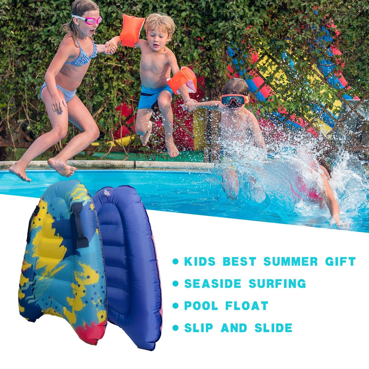 Inflatable Surfboard Water Sports Floating Bed Lightweight L163