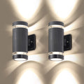 2 Pack Aluminum Waterproof LED Outdoor Wall Lights P914706