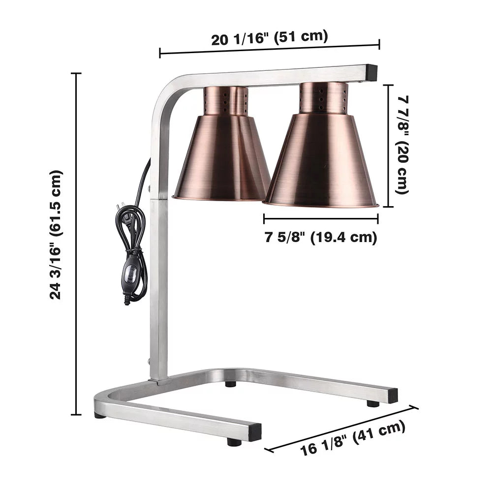 Commercial Food Warmer with Dual 250W Bulbs R28554
