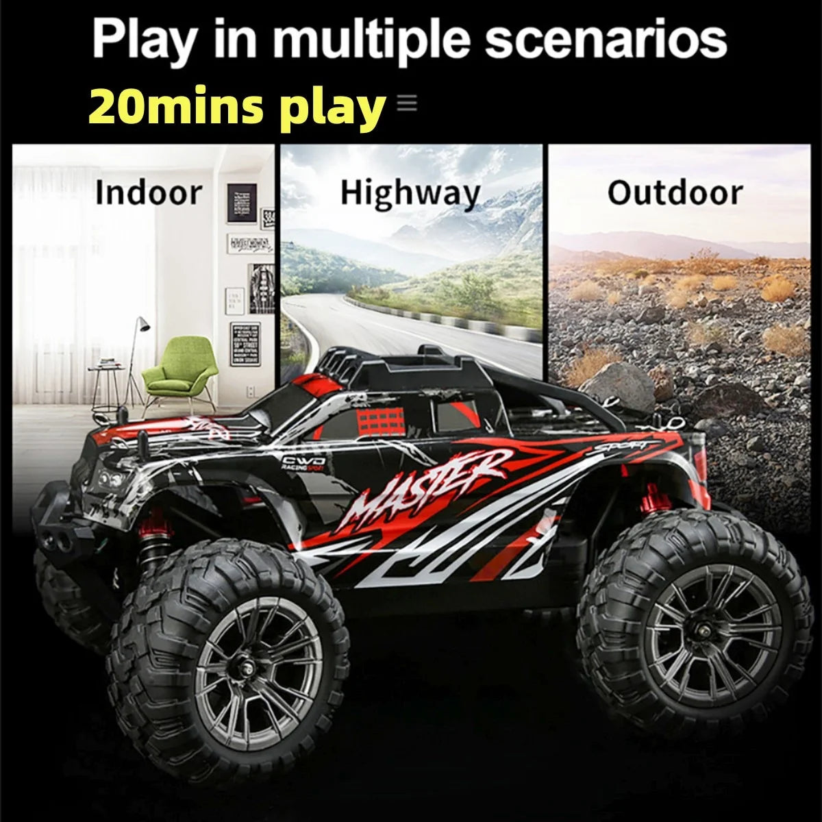 Red 4WD Remote Control Car N2612