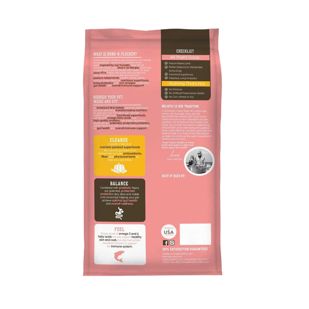 Solid Gold Hund-Flocken Dry Dog Food Lamb R132