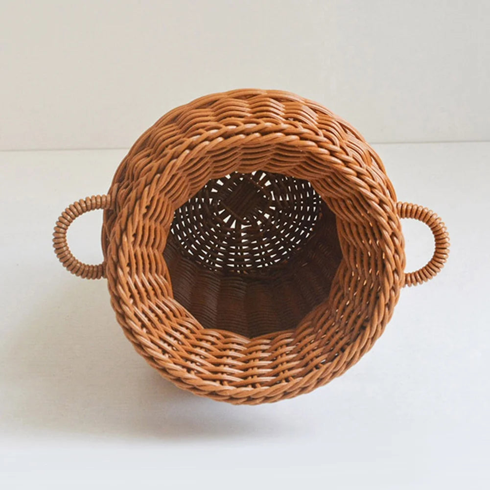 Imitation Rattan Woven Vase Tabletop Decoration Flower Pot P775934