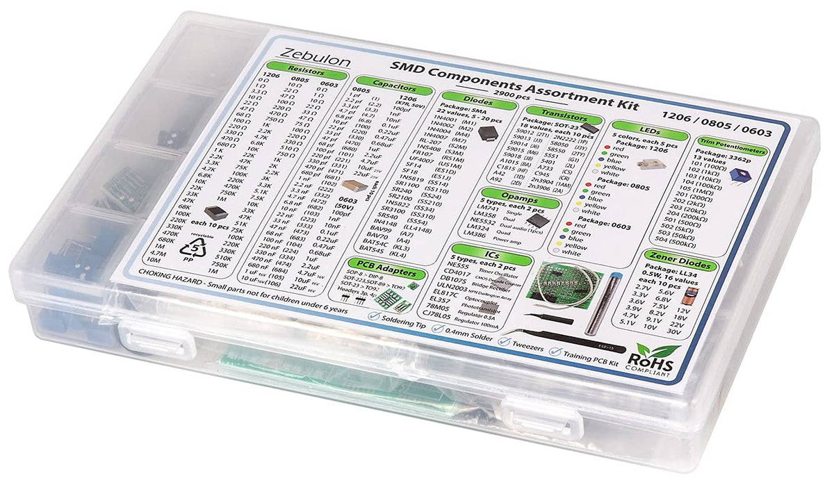 2900 pcs SMD Component Assortment Kit P884