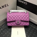 Purple Medium Size Lambskin Leather Flap Bag N959927