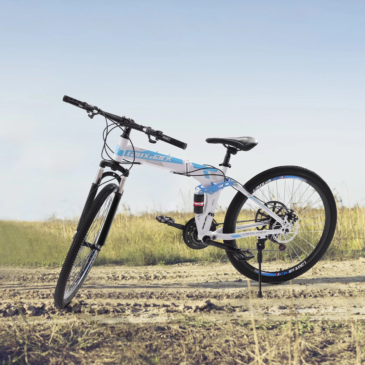 26 inch 21 Speed Full Suspension Folding Mountain Bike V4341