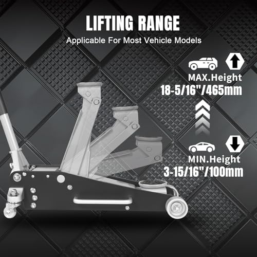 1.5 Ton Low Profile Aluminum Steel Racing Floor Jack A40341