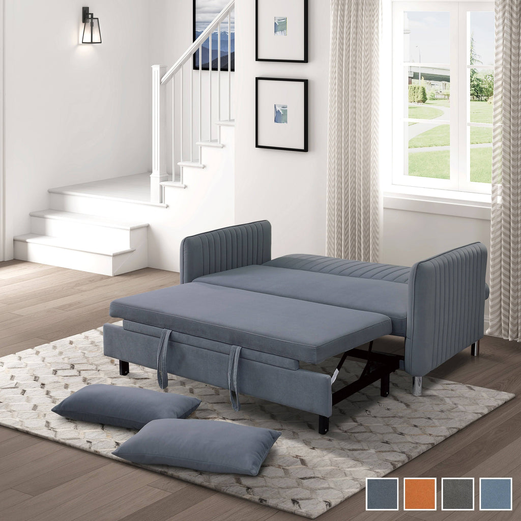 Convertible Sofa Bed Brownish Grey N19724