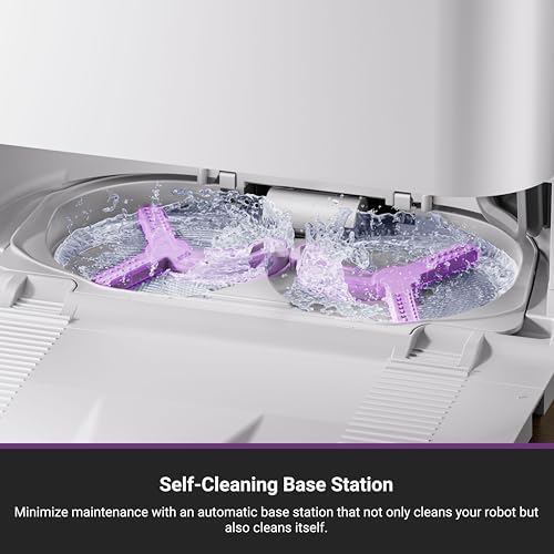 Black Robot Vacuum and Mop with Self Emptying Base S3769