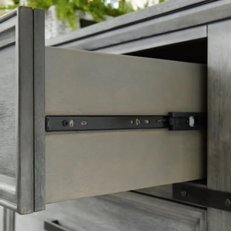 Gray 2 Drawer Nightstand T330
