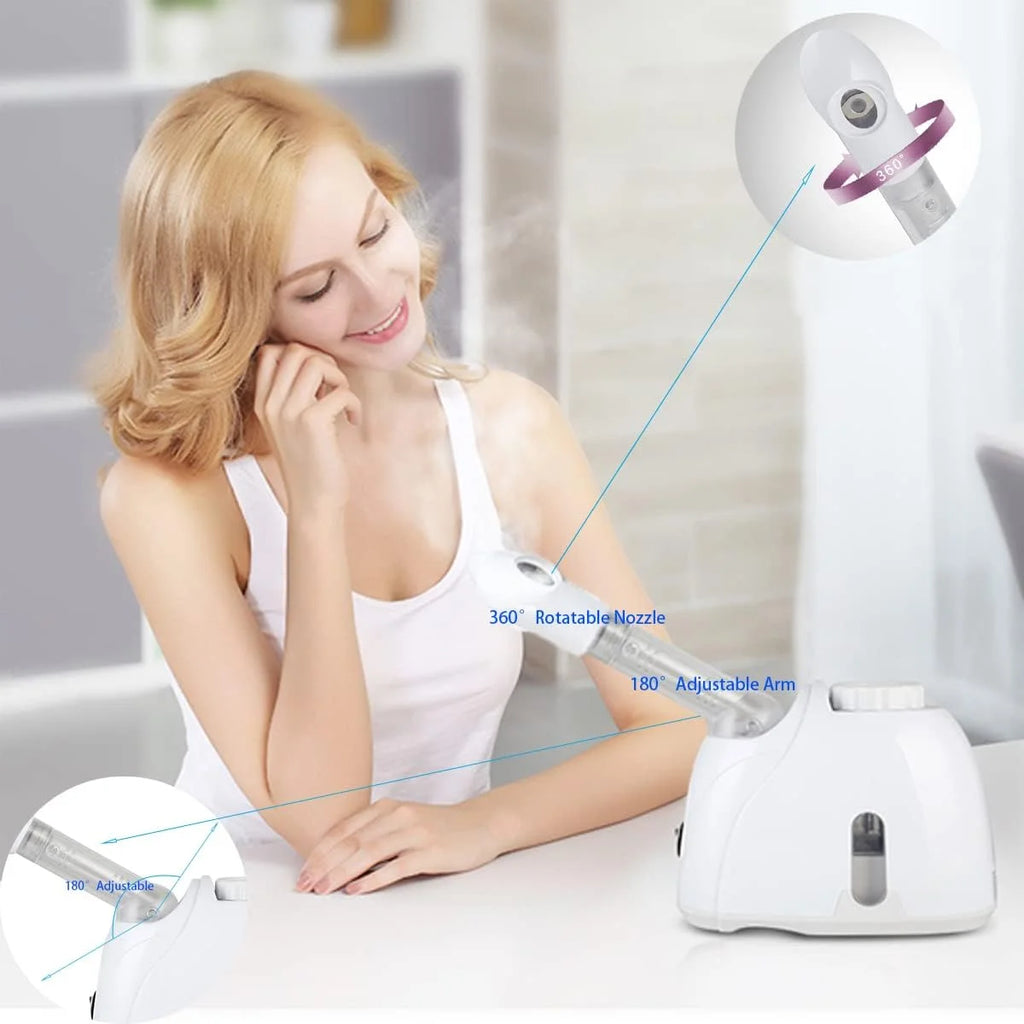 Warm Mist Facial Steamer with Adjustable Nozzle H549