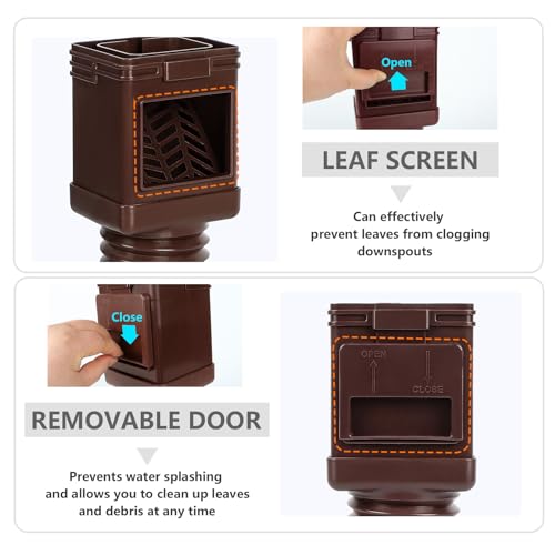 2 Pack Flexible Downspout Extension with Leaf Filter D65767
